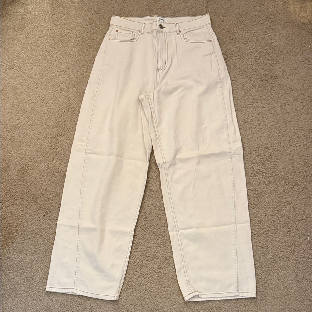 Garage Cream Denim Pants